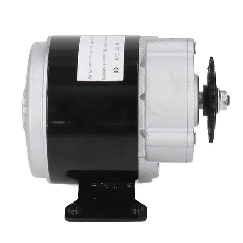 Side view of ✝️ Gear Motor 1-Pack Brushed Speed Reduction Motor for Rotary Equipment, featuring strong housing and smooth gear mesh.