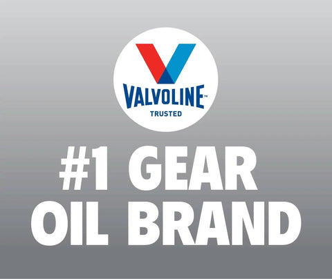 Valvoline logo with text '#1 Gear Oil Brand' on a gray background