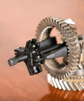 Close-up of Master Ratcheting Gear Puller Set With 2 Ton And 5 Ton Units, Chrome Moly Steel Yoke Kit on gear parts