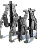 Heavy Duty Gear Puller Set With 3 4 And 6 Inch Jaws Three Jaw Puller Kit Forged Pulley Remover Reversible Jaws Bearing Removal Tool