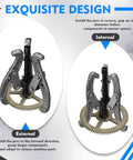 Heavy Duty Gear Puller Set With 3 4 And 6 Inch Jaws Three Jaw Puller Kit Forged Pulley Remover Reversible Jaws Bearing Removal Tool Built To Get The Job Done Automotive Repair Kit For Secure Grip And Easy Disassembly showing internal and external jaw design