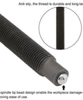 Close-up of the spindle tip and threaded section of the Heavy Duty 8 Inch Two Jaw Gear Puller With Reversible Claws For Internal And External Bearing And Pulley Removal.