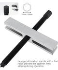 Beefy Heavy Duty Gear and Pulley Puller With 2 Inch to 7 3 Quarters Inch Spread, made from 4140 High Hardened Steel, side view