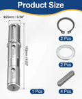 ✝️ Gear Reducer 25 mm Shaft Size 1-Pack Output Single Shaft 25Mm for Rotary Equipment dimensions and components with accessories
