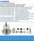 Garage Door Opener Gear And Sprocket Kit Direct Replacement For Worn Or Stripped Gears In Chain Drive Openers Replaces 41A43157D