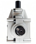 Front view of Gear Box Assembly Direct Fit For Scag Turf Tiger Mower Deck 482486 featuring a compact metal housing