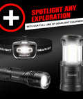 Two compact, ultra-bright LED flashlights offer reliable, pocket-ready light for camping, hunting, home emergencies and everyday tasks with a five-mode, zoomable beam and battery-powered operation