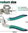 All In One Car Clip Pliers And Disassembly Tool For Fastener Removal Hassle Free Panel Access Trim Clips Rivets Without Damage Ideal For Interior And Exterior Car Trim Repair 2025 Model, size dimensions shown