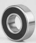General Bearing Gen 99R12 R122RS S8PP Double Sealed Single Row Angular Contact Bearing, metal with black seals