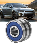 Heavy Duty Generator Bearing 8 X 23 X 14 Mm Replacement 23721AA040 For IR IF Alternators OEM Equivalent Iron Alternator Bearing BRG0061 Compatible Fits Most Generators shown with a car in the background.