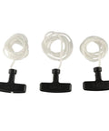 Three Piece Universal Generator Starter Handle Pull Rope Set Without Cover Durable Plastic And Polyester Construction