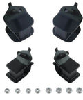 Anti vibration rubber mount set for 5500W to 9500W open frame generators showing two thick and two thin mounts with nuts