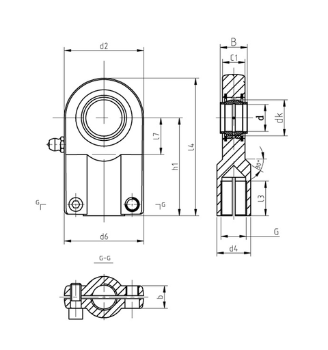 GIHN-K20LO SPHERICAL PLAIN, ROD ENDS WITH WELDING SHANK/LOCKING - VXB Ball Bearings