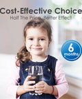 Young girl smiling and holding a glass of water, highlighting the Replacement LT1000PC Water Filter For ThinQ LG Refrigerators 3 Pack efficiency