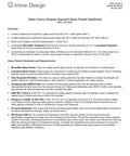 Glass clamp adapter standoff glass panels datasheet showcasing specifications and standards for panel use.