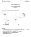 Installation guide for Stainless Steel Glass Clamp Standoffs Round Large Heavy Duty 2 Inch Inline Design Pack Of 2 Satin Finish.