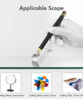 Pro Grade Glass Cutter With Automatic Oil Feed, 2mm–20mm Cutting Range For Mirrors, Tiles And Mosaic, shown cutting glass