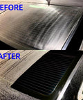 Before and after using Cerium Oxide Glass Polishing Solution 100 Ml Bottle With Forty Percent Cerium Oxide Fast Cut Water Based Glass Polish