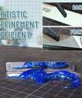 Three piece precision glass polishing file set delivers smooth, scratch-free finishes on tiny model parts with grit progression