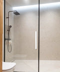 2 Pack 7 Inch Glass Shower Door Handles Self Adhesive Stainless Steel Bar Pull Knobs For Sliding Doors Silver Tone