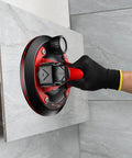 8-Inch Glass Suction Cup With Metal Handle, Electric Vacuum Lifter Clamp in use on tile surface