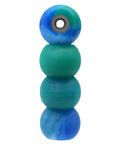 Apex 61D Urethane Fingerboard Wheels Globe Shape Terra Colorway stacked vertically, showing ABEC Nine Stealth Bearings.