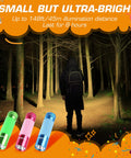 Three Pack Glow In The Dark Aluminum Mini Flashlights With Nine AAA Batteries Included For Camping Hiking Outdoor Emergencies Compact Rugged Aluminum Body In Assorted Colors