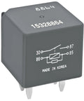 Front view of 12V 40A 4 Pin SPDT Automotive Relay Replacement Go-To Pack Of 2 For Air Conditioning Compressor Starter And Fan Control