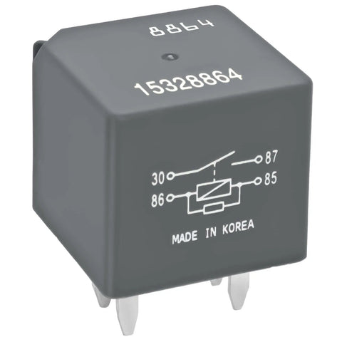 Front view of 12V 40A 4 Pin SPDT Automotive Relay Replacement Go-To Pack Of 2 For Air Conditioning Compressor Starter And Fan Control
