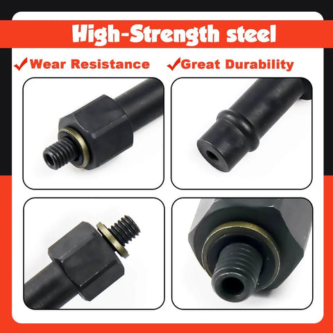 Transmission Oil Fill Adapter For GM 8L90 8 Speed Transmissions Precise Pan Thread Filling With J 45096 TransFlow, steel build details