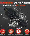 Transmission Oil Fill Adapter For GM 8L90 8 Speed Transmissions Precise Pan Thread Filling With J 45096, premium steel