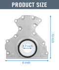 Rear Main Seal Kit For GM V8 Engines 4.8L 5.3L 6.0L 6.2L Fits Chevy Tahoe Suburban Silverado Express Avalanche Cadillac Escalade GMC Yukon Sierra Savana Replacement Replaces 635518 12633579 12639250, 10x6 inches view