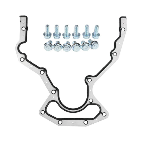 Rear Main Seal Kit For GM V8 Engines 4.8L 5.3L 6.0L 6.2L Fits Chevy Tahoe Suburban Silverado Express Avalanche Cadillac Escalade GMC Yukon Sierra Savana Replacement Replaces 635518 12633579 12639250, die-cast aluminum seal cover with gasket and bolts