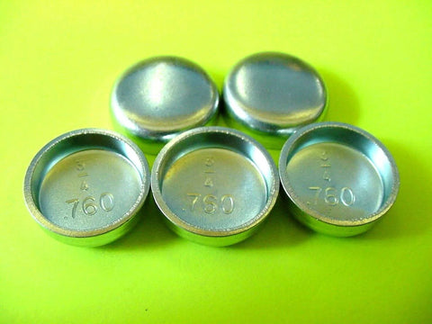 GM Five Pack Three Quarter Inch Freeze Expansion Plugs Zinc Plated Steel Engine Cylinder NOS Replacement Kit For GM Engines