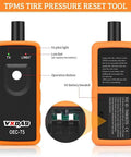 Front and back view of GM TPMS Relearn Tool for 2006-2024 Chevy Buick GMC Opel Cadillac Vehicles 315/433 MHz