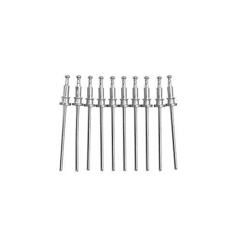 Trim Clip Studs 10Pcs For Buick Cadillac Pontiac GMC Window Regulator Rivets lined up front view.
