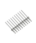 Window Regulator Rivets 10 Pcs Trim Clip Set Fits GM Chevy GMC Buick Cadillac arranged in a row