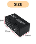 Side view of LED Flasher Turn Signal Relay For GM Trucks And SUVs Replaces LM487, showing dimensions 70mm x 28mm x 35mm.