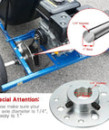 Rear Steel Sprocket Drum Brake Hub With One Inch Bore And One Quarter Inch Keyway Plus Hardware Kit For Predator 212cc And 196cc Go Karts