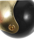 Close-up of a gold and black ball caster wheel from Gold Ball Caster Wheels Set 5 Pieces For Desk And Office Chairs Smooth Rolling Replacement Casters