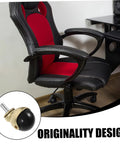 Office chair with Gold Ball Caster Wheels Set 5 Pieces For Desk And Office Chairs Smooth Rolling Replacement Casters displayed.