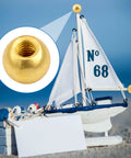 10 Pack M4 Thread Cap Knobs Gold Ball Shape Decorative Screw Caps For Lighting Fixtures And Furniture Fastening with boat