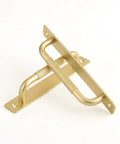 2 Pack Gold 7 Inch Barn Door Handles For Sliding Closet Doors With Backplates And Drawer Pulls Premium Cabinet Knobs Durable Knurled Grip