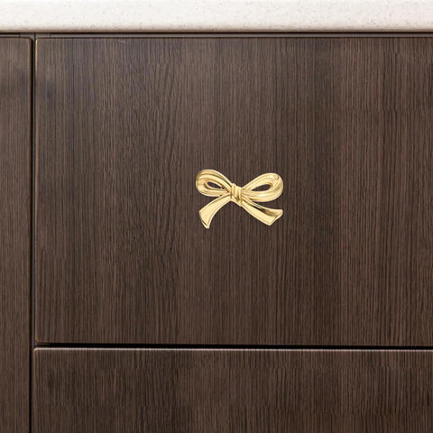 Gold Bow Dresser Knobs