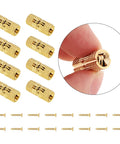 Hidden Brass Barrel Hinges Set With 8 mm Drill Bit for Wooden Boxes Jewelry Boxes and DIY Hand Craft Projects, gold brass hinges with screws