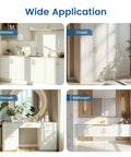 Diamond Knurled Gold Cabinet Pulls Set For Kitchen 5 Inch Hole Center Aluminum Alloy Handles shown in kitchen, closet, dresser, bathroom.