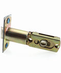 60/70mm Gold Coloured Adjustable Cam Latch Tubular Mortise Lock for Lever Door Handles, durable iron construction close view