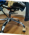 Gold Ball Caster Wheels Set 5 Pieces for desk and office chairs featuring smooth rolling casters with a durable PP and stainless steel design.