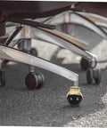 Gold Ball Caster Wheels Set 5 Pieces for Desk and Office Chairs installed showing smooth rolling replacement casters on chair