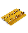 6 Inch Double Opening Door Hinge With Double Spring 360 Automatic Closing For Wooden Doors Gold, front view